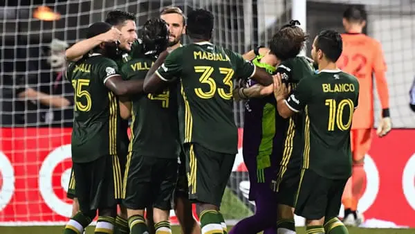 Portland Timbers Celebrating