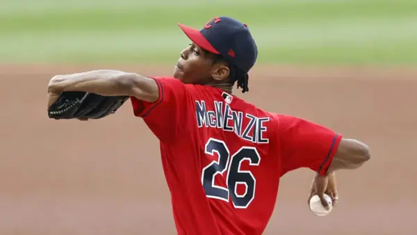 cleveland-guardians-triston-mckenzie Triston McKenzie Guardians Starting Pitcher