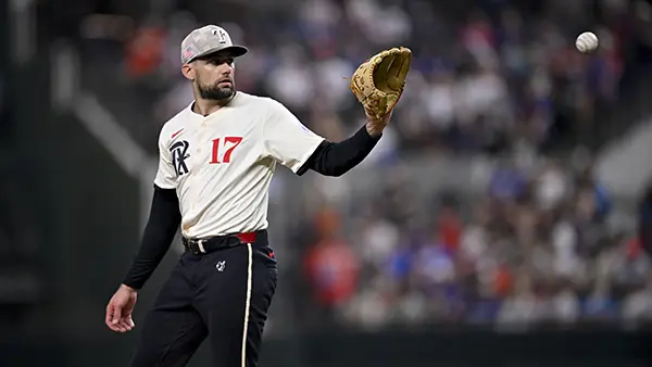 MLB: Houston Astros at Texas Rangers Nathan Eovaldi Texas Rangers Starting Pitcher