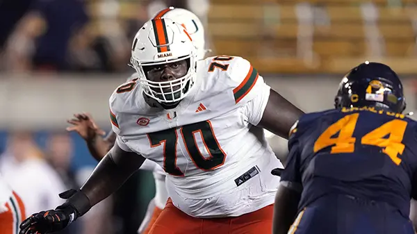 NCAA Football: Miami at California Markel Bell Left Tackle Miami Hurricanes