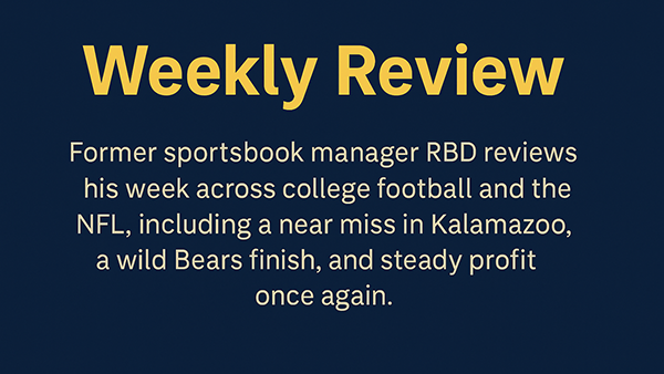 Battling the Books: RBD’s Weekly Review College & NFL Betting Recap