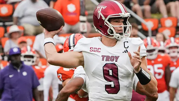 Syndication: The Greenville News Goose Crowder Troy Trojans