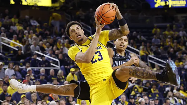 NCAA Basketball: Villanova at Michigan Bryce Lindsay Villanova