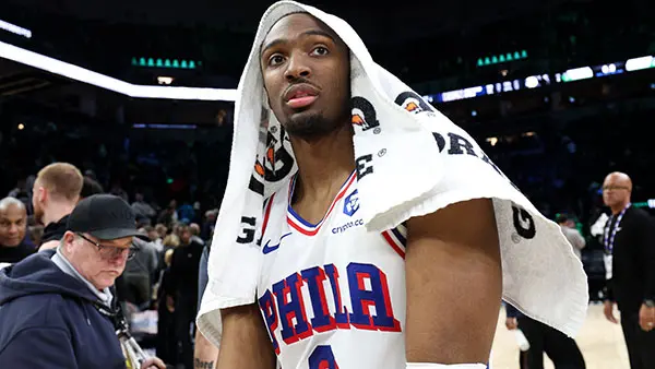 NBA: Philadelphia 76ers at Minnesota Timberwolves Tyrese Maxey Philadelphia 76ers