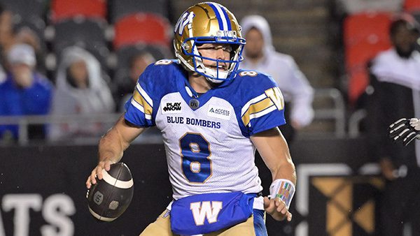 Zach Collaros Blue Bombers QB