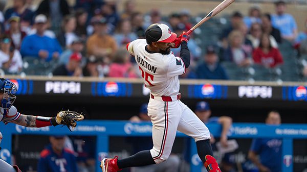 MLB: Texas Rangers at Minnesota Twins Byron Buxton Minnesota Twins