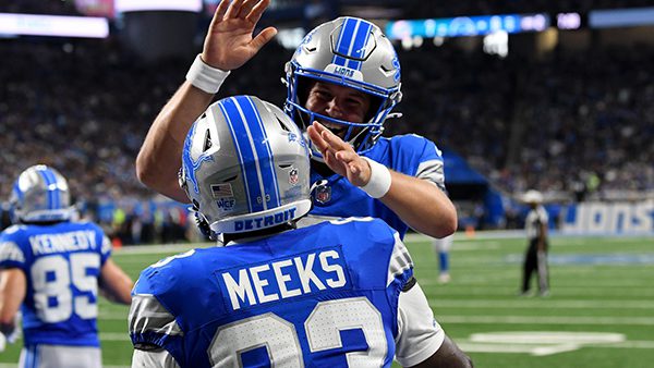Lions WR Jackson Meeks QB Kyle Allen
