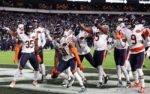 Nov 28, 2025; Philadelphia, Pennsylvania, USA; Chicago Bears safety Kevin Byard III (31) celebrates after an interception against the Philadelphia Eagles with teammates during the third quarter of the game at Lincoln Financial Field. Mandatory Credit: Bill Streicher-Imagn Images