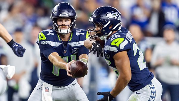 Sam Darnold & Zach Charbonnet Seattle Seahawks