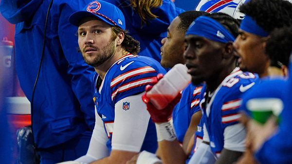 Will Josh Allen be on the bench on Sunday in Week 18?