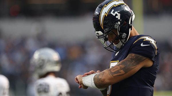 Trey Lance Chargers QB in Week 18