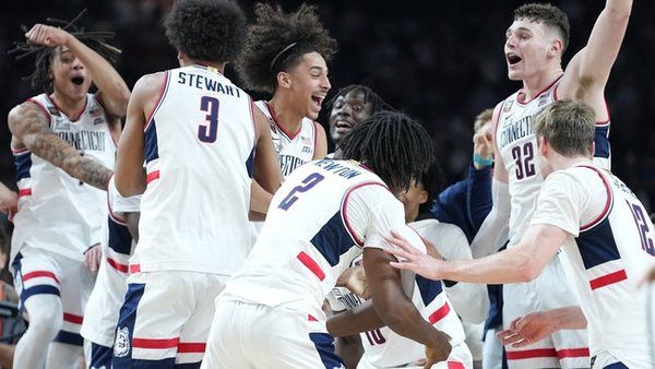 I cannot extract a specific player name from this caption as it only mentions the team "UConn" without naming any individual player.