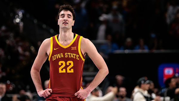NCAA Basketball: Big 12 Conference Tournament Semifinal – Iowa State vs Arizona Milan Momcilovic Iowa State Cyclones