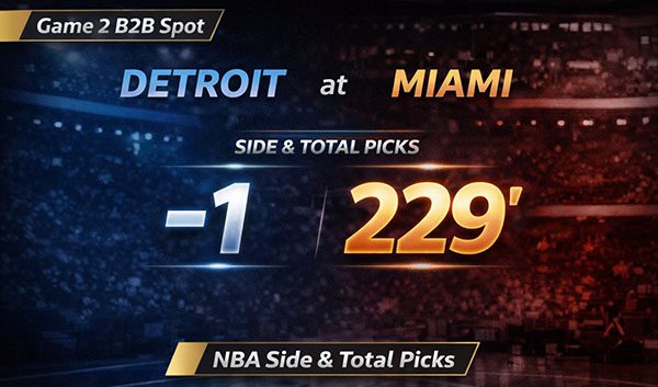 Detroit vs Miami Picks: Side and Total Betting Predictions