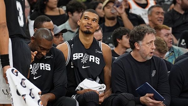 NBA: Indiana Pacers at San Antonio Spurs Victor Wembanyama San Antonio Spurs