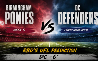 Birmingham vs DC Defenders Betting Pick & UFL Week 5 Prediction
