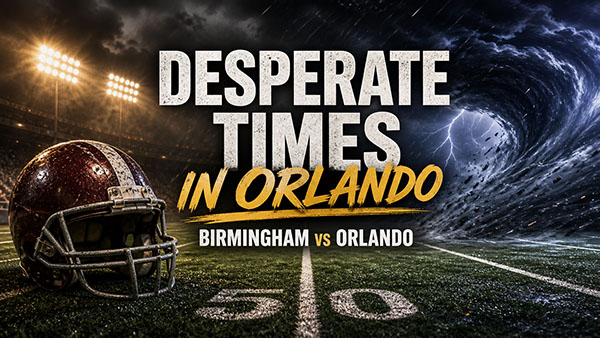 Birmingham at Orlando Betting Prediction for Week 6