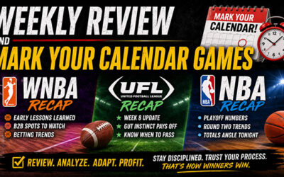 Weekly Review & Betting Predictions Across WNBA, UFL and NBA