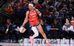 Seattle Storm at Washington Mystics WNBA matchup graphic with total pick and analysis from RBD