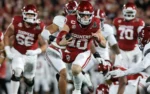 UTEP Miners at Oklahoma Sooners college football Week 1 matchup graphic with blowout pick and analysis from RBD