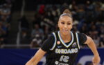 Connecticut Sun at Chicago Sky WNBA matchup graphic with Chicago team total pick and analysis from RBD