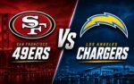 San Francisco 49ers at Los Angeles Chargers NFL preseason Week 2 matchup graphic with total pick and analysis from Joe Jensen