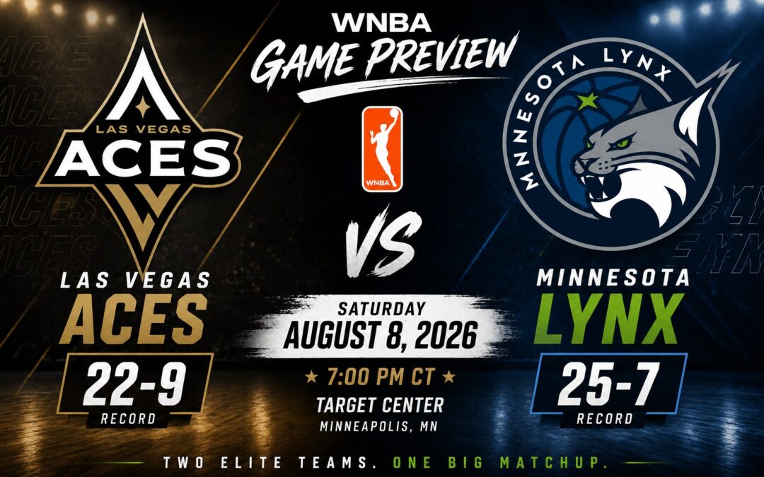 Las Vegas Aces vs Minnesota Lynx WNBA Picks, Odds & Total Prediction Saturday August 8th