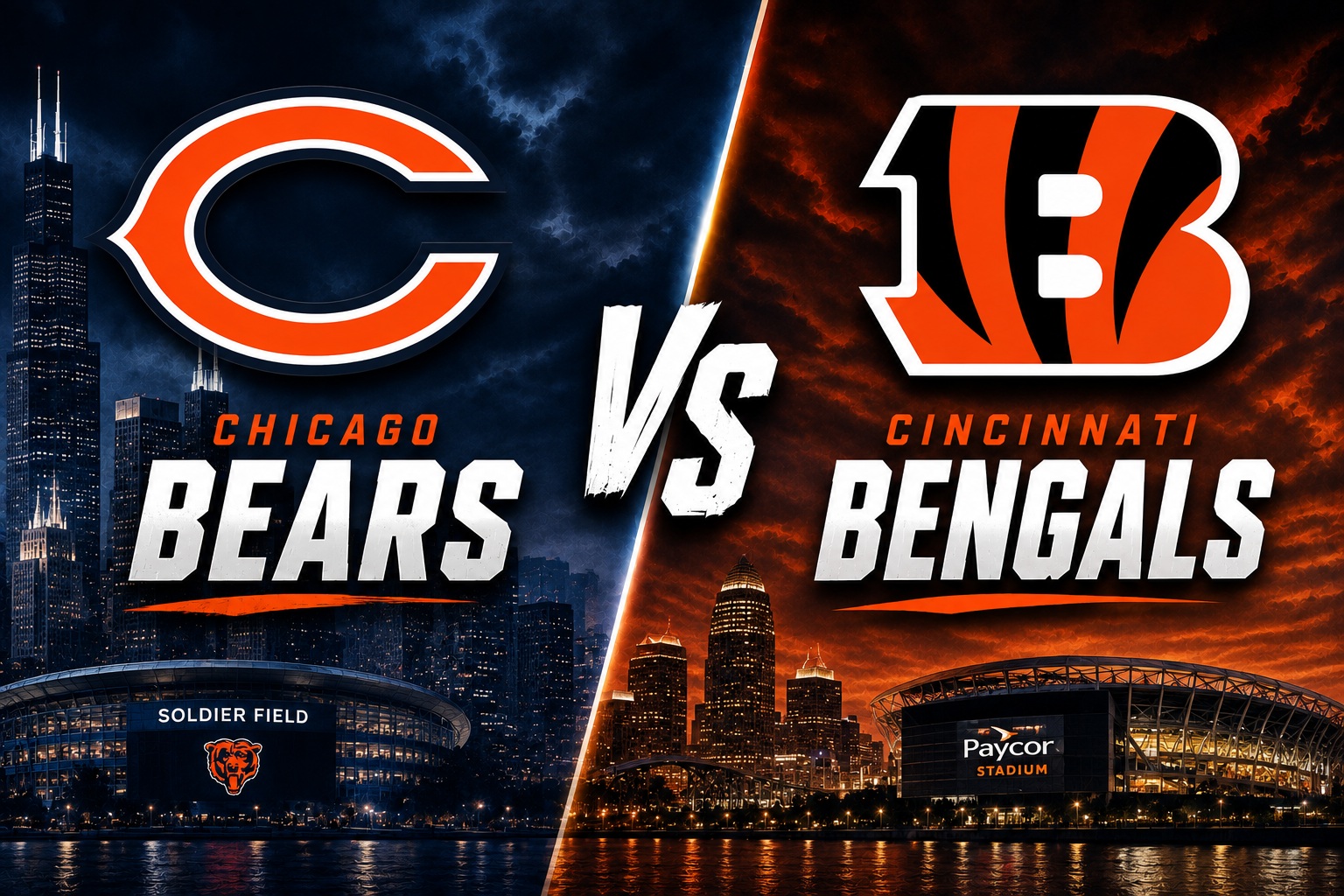 Chicago Bears at Cincinnati Bengals NFL Preseason Week 2 Pick Chicago Bears at Cincinnati Bengals NFL preseason Week 2 matchup graphic with total pick and analysis from Joe Jensen