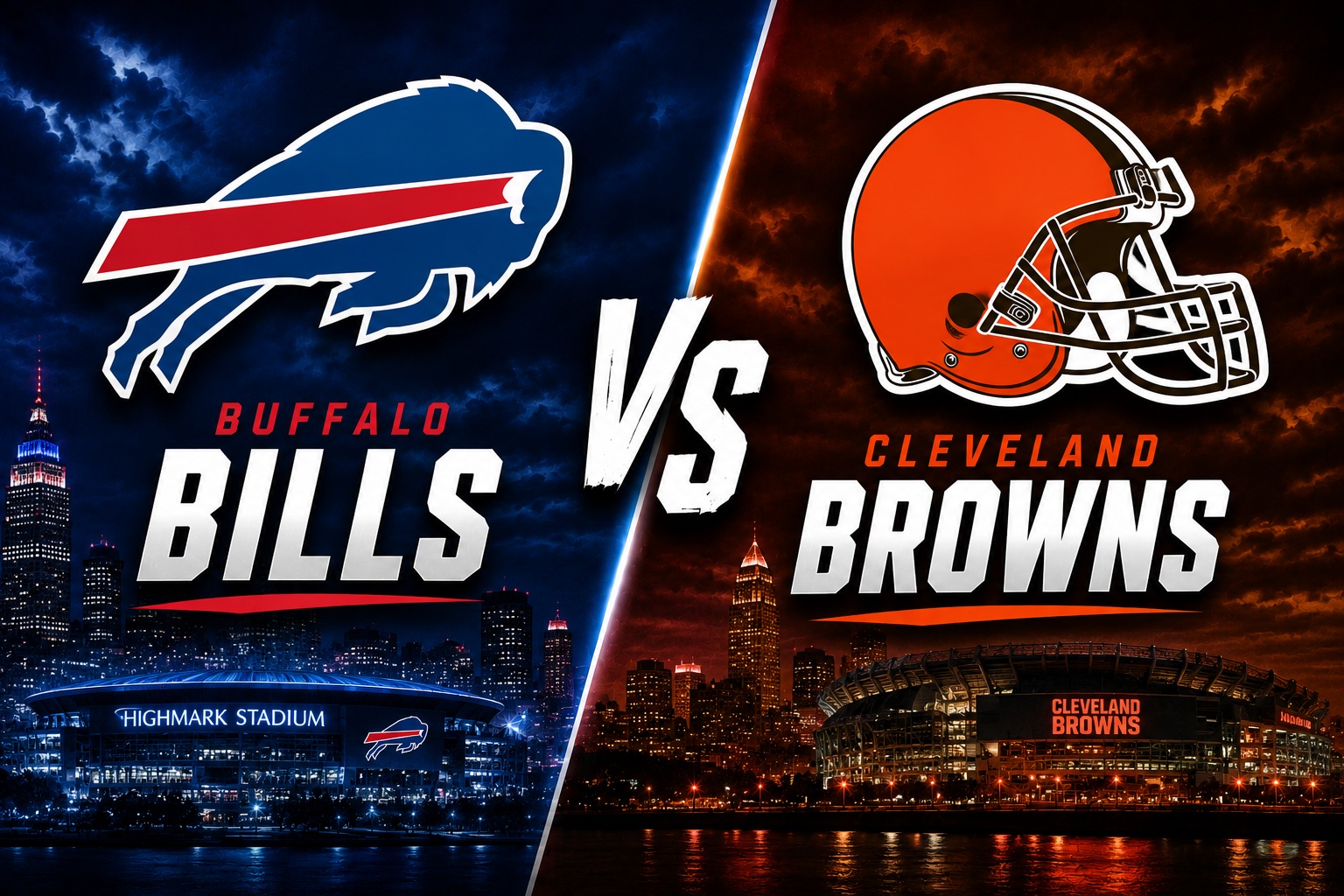 Buffalo Bills at Cleveland Browns NFL preseason Week 2 matchup graphic with total pick and analysis from Joe Jensen