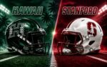 Hawaii Rainbow Warriors at Stanford Cardinal college football Week 0 matchup graphic with spread pick and analysis from Joe Jensen
