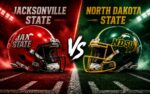 Jacksonville State Gamecocks at North Dakota State Bison college football Week 0 matchup graphic with spread pick and analysis from Joe Jensen