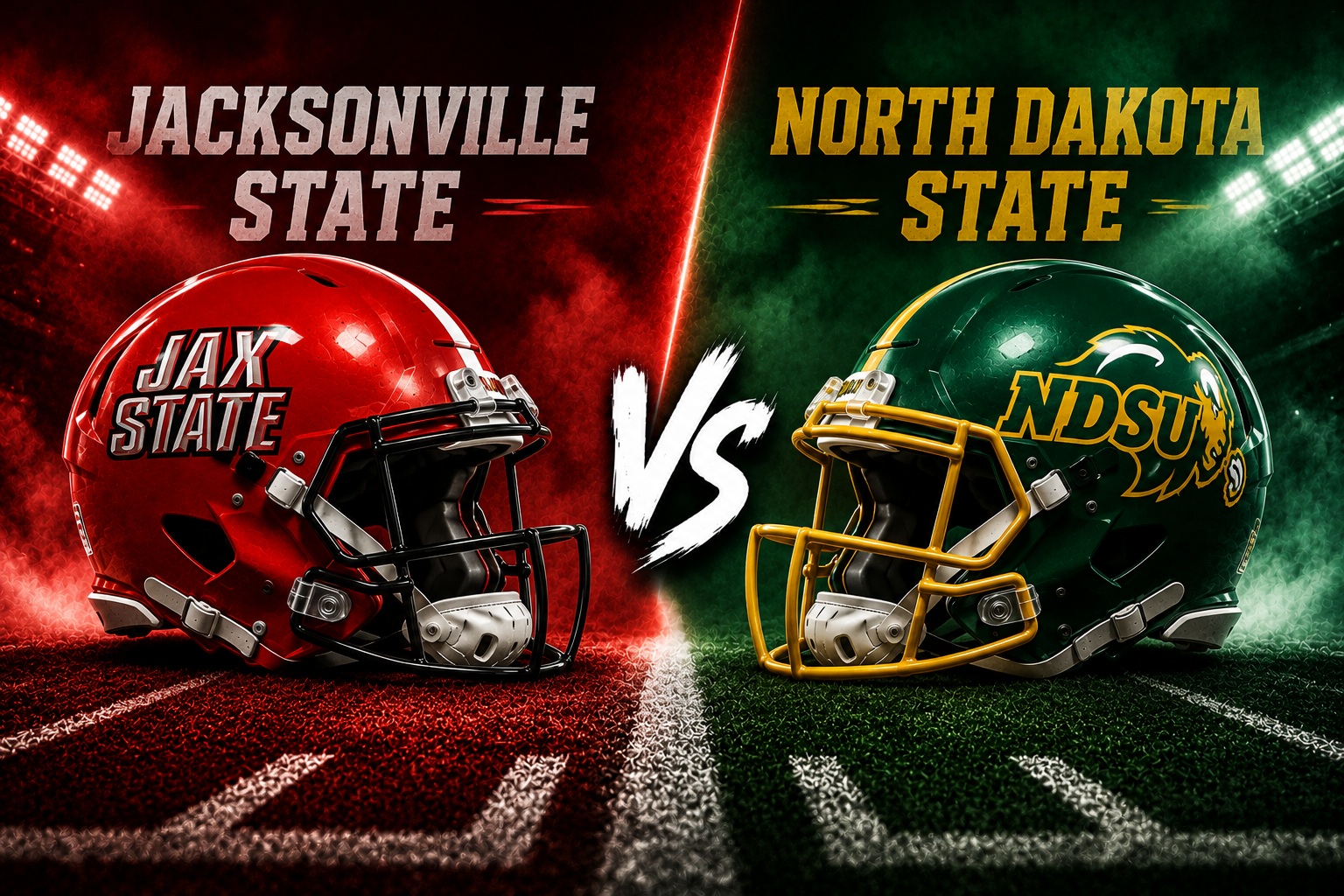Jacksonville State at North Dakota State College Football Week 0 Pick Jacksonville State Gamecocks at North Dakota State Bison college football Week 0 matchup graphic with spread pick and analysis from Joe Jensen