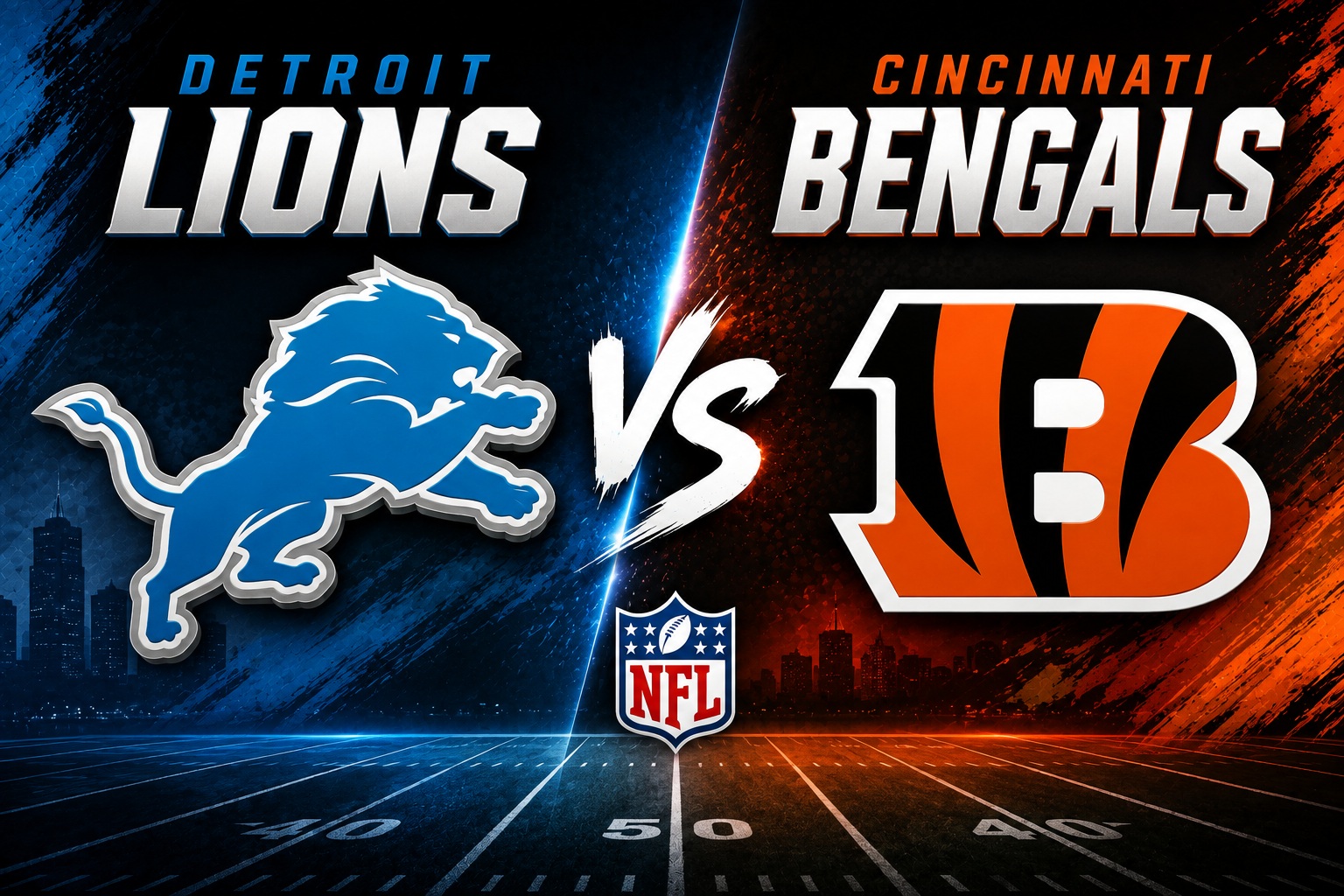 Detroit Lions at Cincinnati Bengals NFL Preseason Week 1 Pick Detroit Lions at Cincinnati Bengals NFL preseason Week 1 matchup graphic with pick and analysis from Joe Jensen