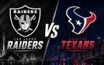 Las Vegas Raiders at Houston Texans NFL preseason Week 2 matchup graphic with total pick and analysis from Joe Jensen