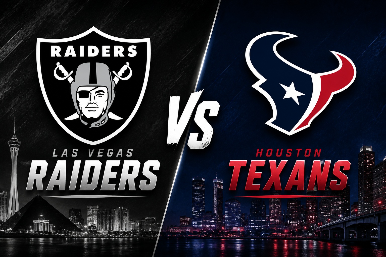 Las Vegas Raiders at Houston Texans NFL Preseason Week 2 Pick Las Vegas Raiders at Houston Texans NFL preseason Week 2 matchup graphic with total pick and analysis from Joe Jensen