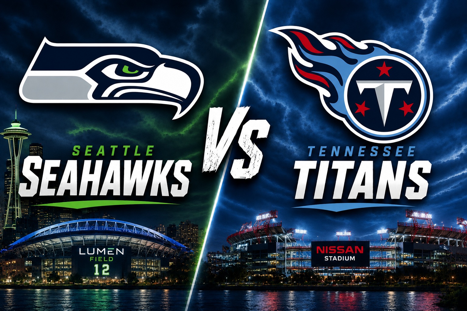 Seattle Seahawks at Tennessee Titans NFL Preseason Week 2 Pick Seattle Seahawks at Tennessee Titans NFL preseason Week 2 matchup graphic with spread pick and analysis from Joe Jensen
