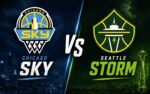 Chicago Sky at Seattle Storm WNBA matchup graphic with total pick and analysis from RBD