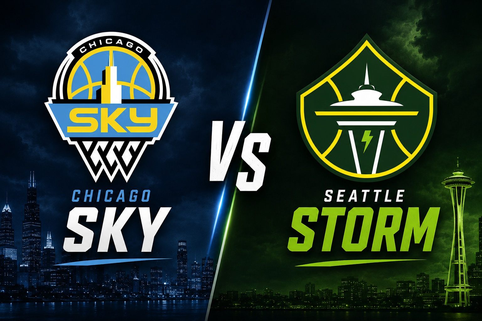 Chicago Sky at Seattle Storm WNBA Total Pick Chicago Sky at Seattle Storm WNBA matchup graphic with total pick and analysis from RBD