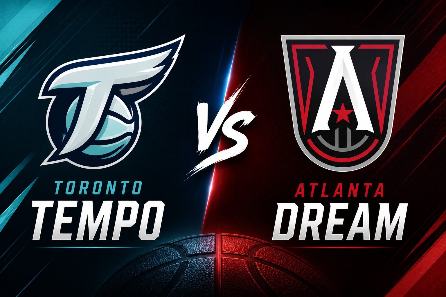 Toronto Tempo at Atlanta Dream WNBA Total Pick Toronto Tempo at Atlanta Dream WNBA matchup graphic with total pick and analysis from RBD