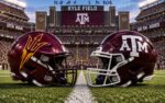Arizona State Sun Devils at Texas A&M Aggies college football Week 2 matchup graphic with total pick and analysis from Joe Jensen