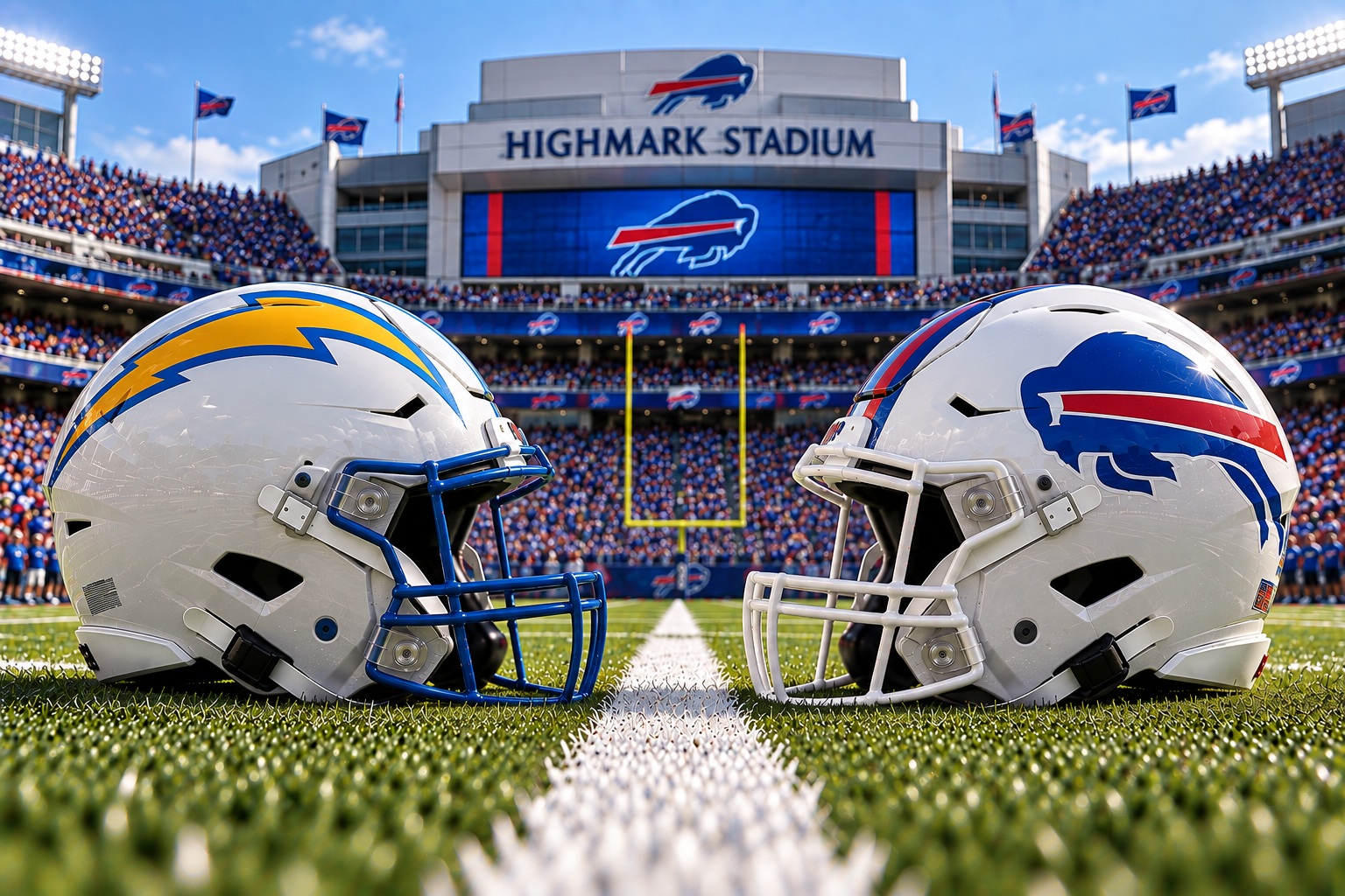 Los Angeles Chargers at Buffalo Bills NFL Week 3 Pick Los Angeles Chargers at Buffalo Bills NFL Week 3 matchup graphic with total pick and analysis from Joe Jensen