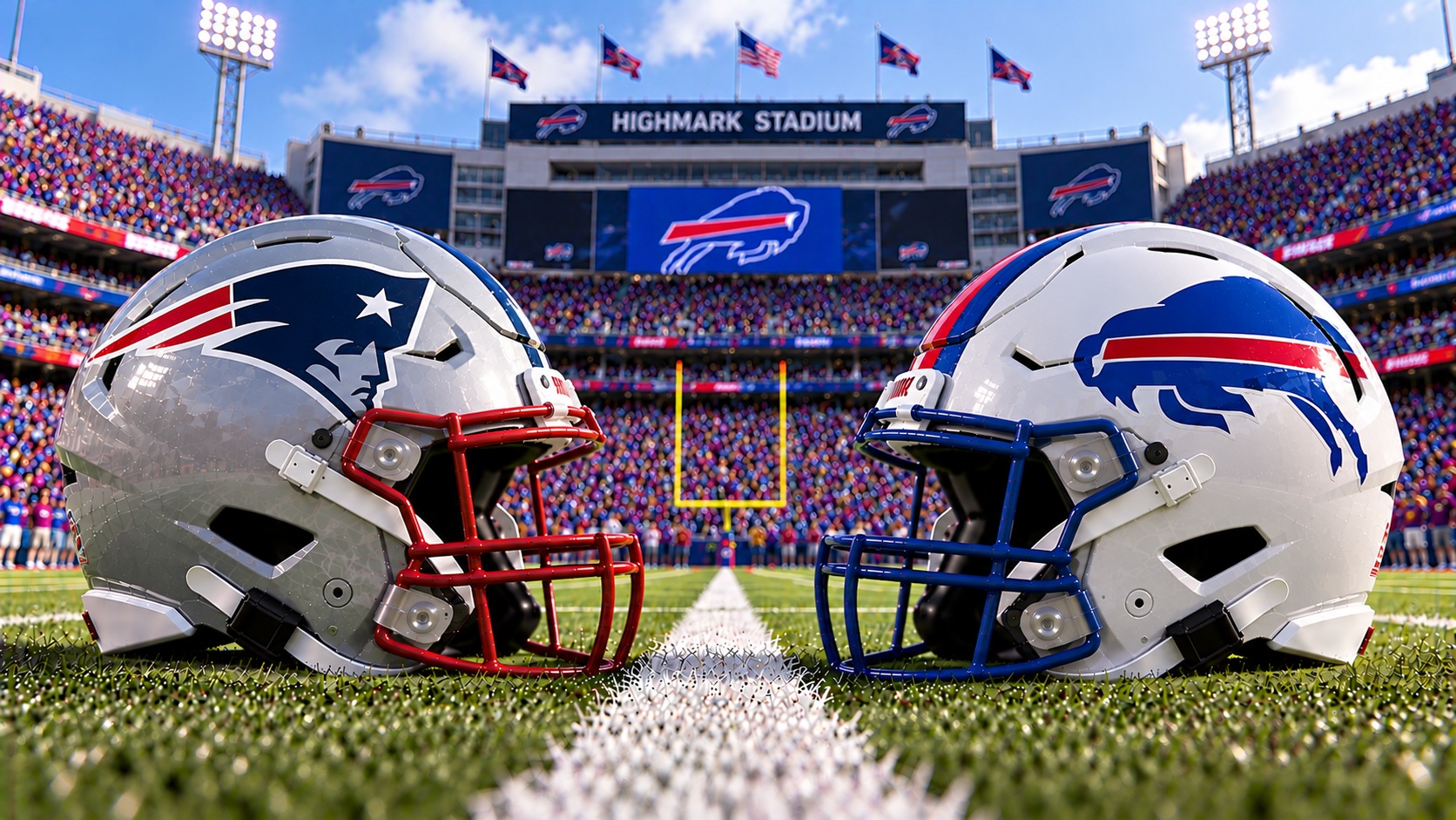 New England Patriots at Buffalo Bills NFL Week 4 Pick New England Patriots at Buffalo Bills NFL Week 4 matchup graphic with total pick and analysis from Joe Jensen