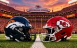 Denver Broncos at Kansas City Chiefs Monday Night Football Week 1 matchup graphic with spread pick and analysis from Joe Jensen