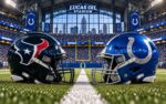 Houston Texans at Indianapolis Colts NFL Week 3 matchup graphic with total pick and analysis from Joe Jensen