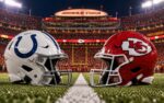 Indianapolis Colts at Kansas City Chiefs Sunday Night Football Week 2 matchup graphic with total pick and analysis from Joe Jensen