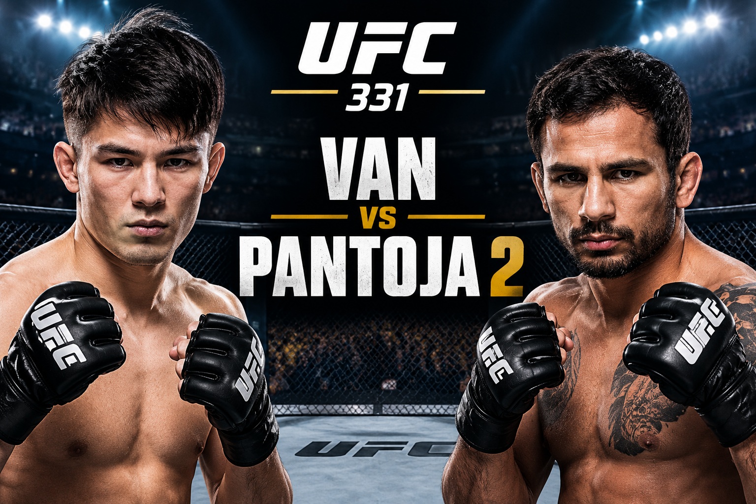 UFC 331 Joshua Van vs Alexandre Pantoja 2 flyweight title fight graphic with pick and analysis from Loot