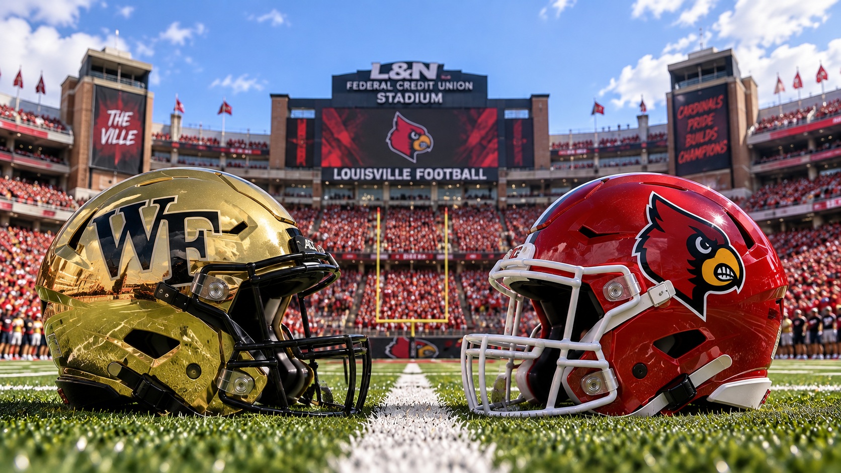 Wake Forest at Louisville College Football ACC Pick Wake Forest Demon Deacons at Louisville Cardinals ACC matchup graphic with spread pick and analysis from Joe Jensen