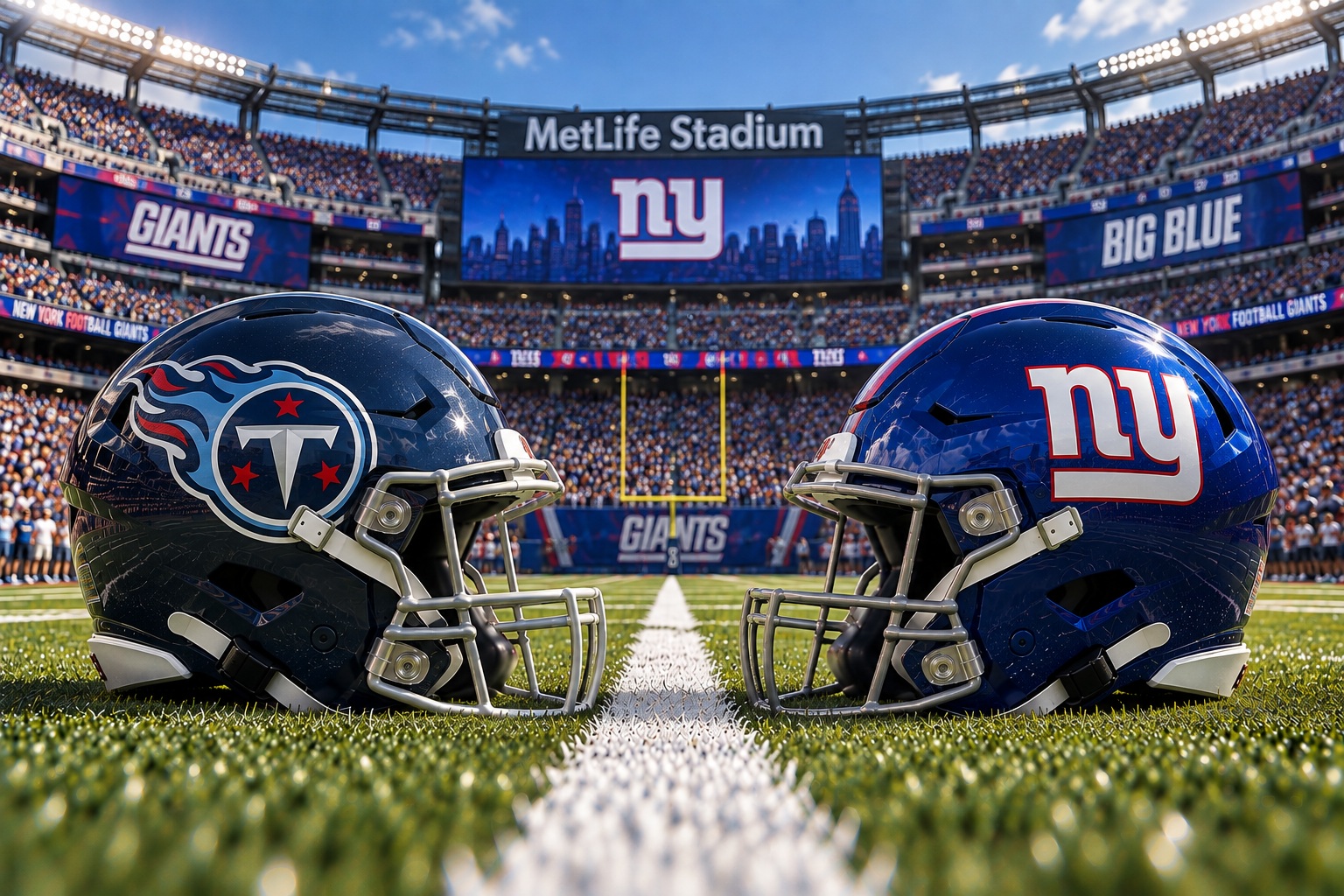 Tennessee Titans at New York Giants NFL Week 3 Pick Tennessee Titans at New York Giants NFL Week 3 matchup graphic with spread pick and analysis from Joe Jensen