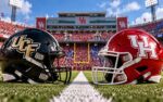 UCF Knights at Houston Cougars college football Big 12 matchup graphic with spread pick and analysis from Joe Jensen
