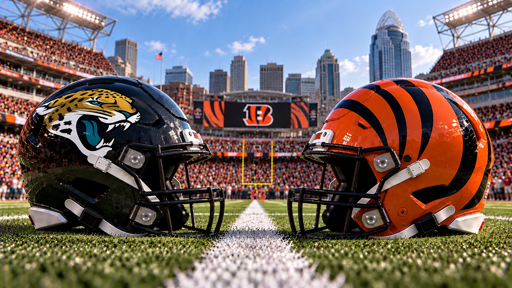 Jacksonville Jaguars at Cincinnati Bengals NFL Week 4 matchup graphic with spread pick and analysis from Joe Jensen